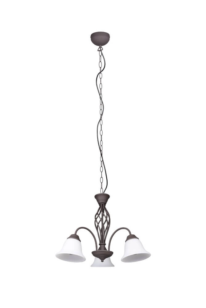 Leuchter Rustica 55cm 3-helles Rostbraun Trio 4017807504675
