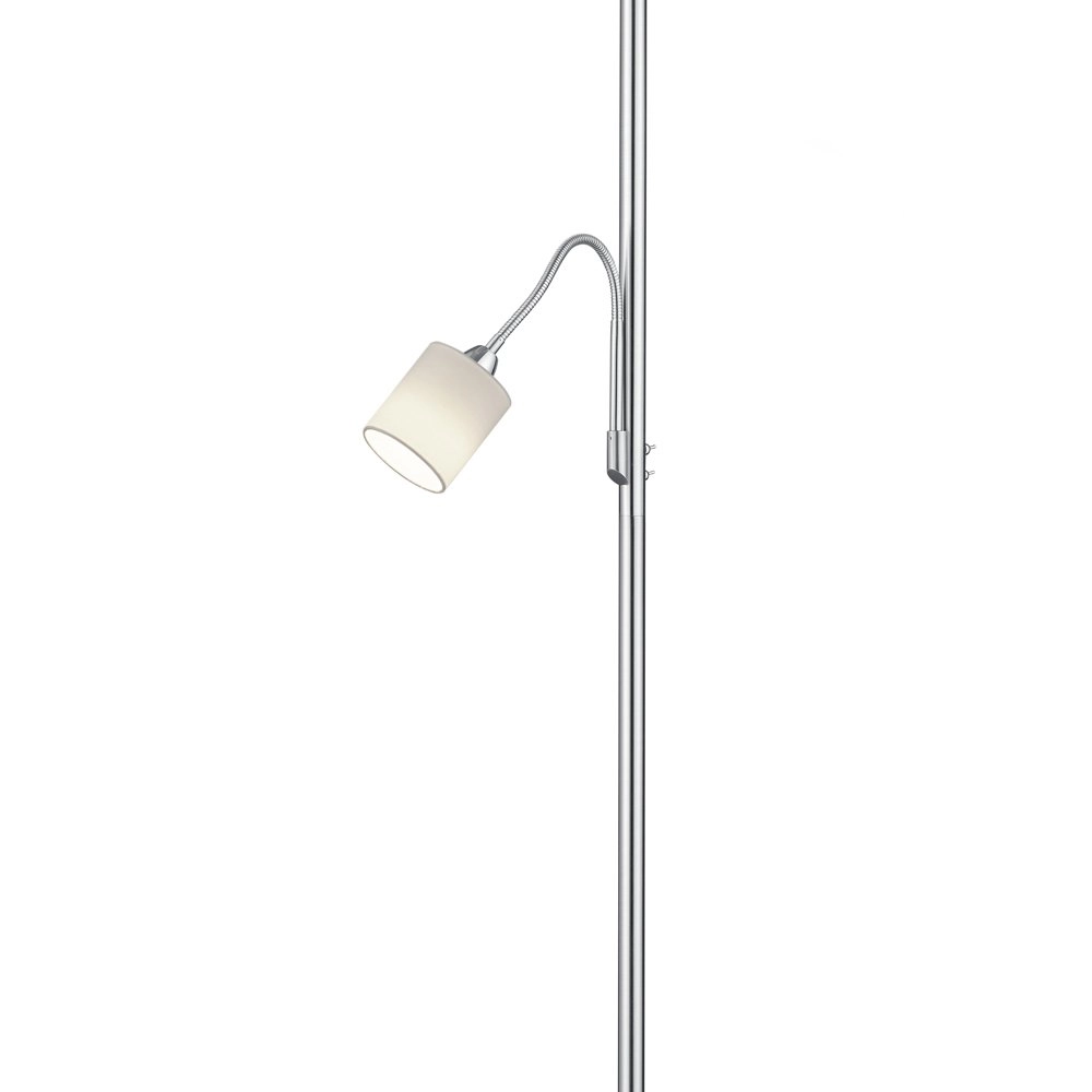 Leselampe Hotel 2-Licht-Metallgrau mit weißem Dach Trio 4017807433654
