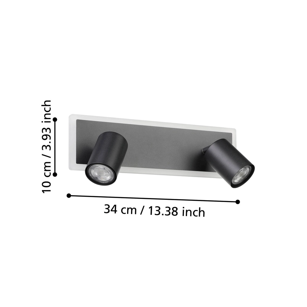 LED-Deckenspot Rimbocchi 1 2L – schwarz – orientierbar Eglo 9008606316557