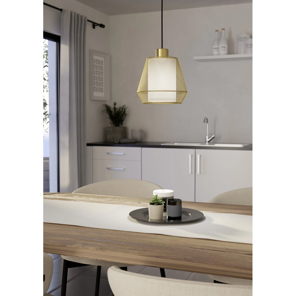 Goldene Pendellampe Ciudadela Ø 18cm Eglo 9008606274673