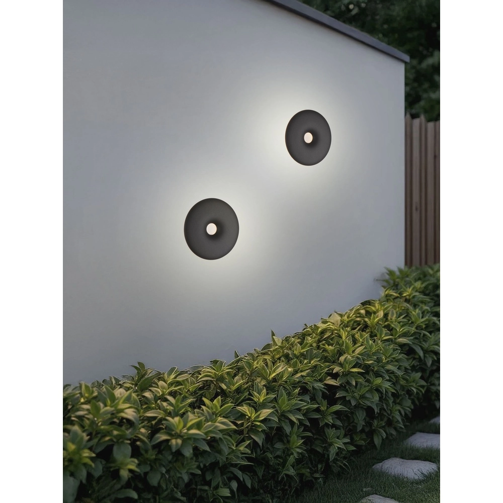 Einzigartige Wandlampe Splash Rundschwarz Lyora 5212017497185