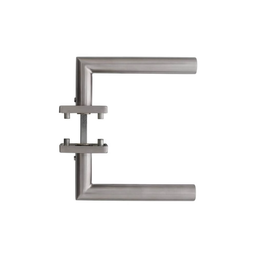 Fester Türgriff Hoek 90 quadratische Rosette, Edelstahl Intersteel 8714186127728