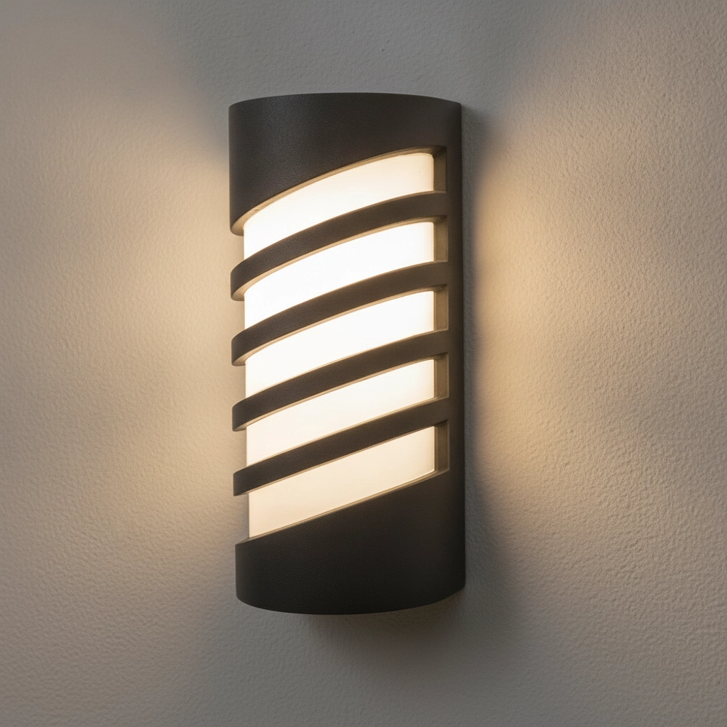 Design-Wandleuchte Lupo anthrazit