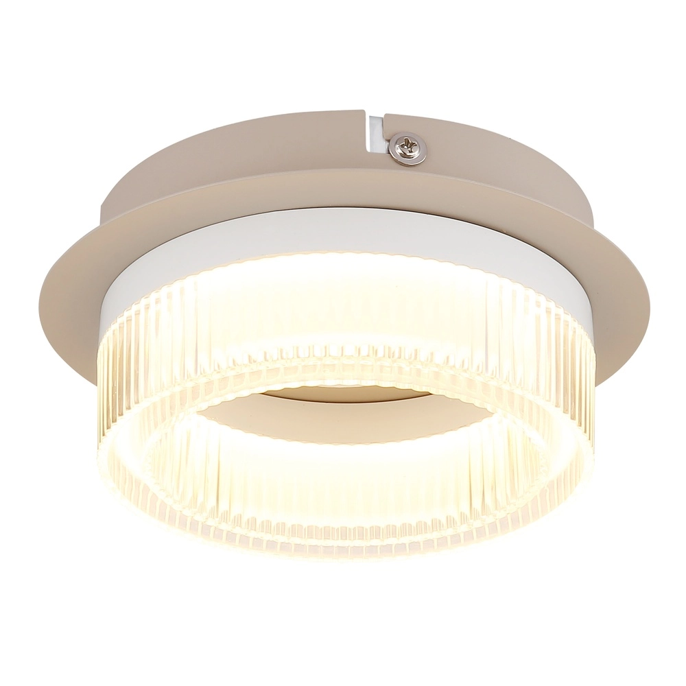Moderne Deckenleuchte Zara sandbraun Ø 16cm