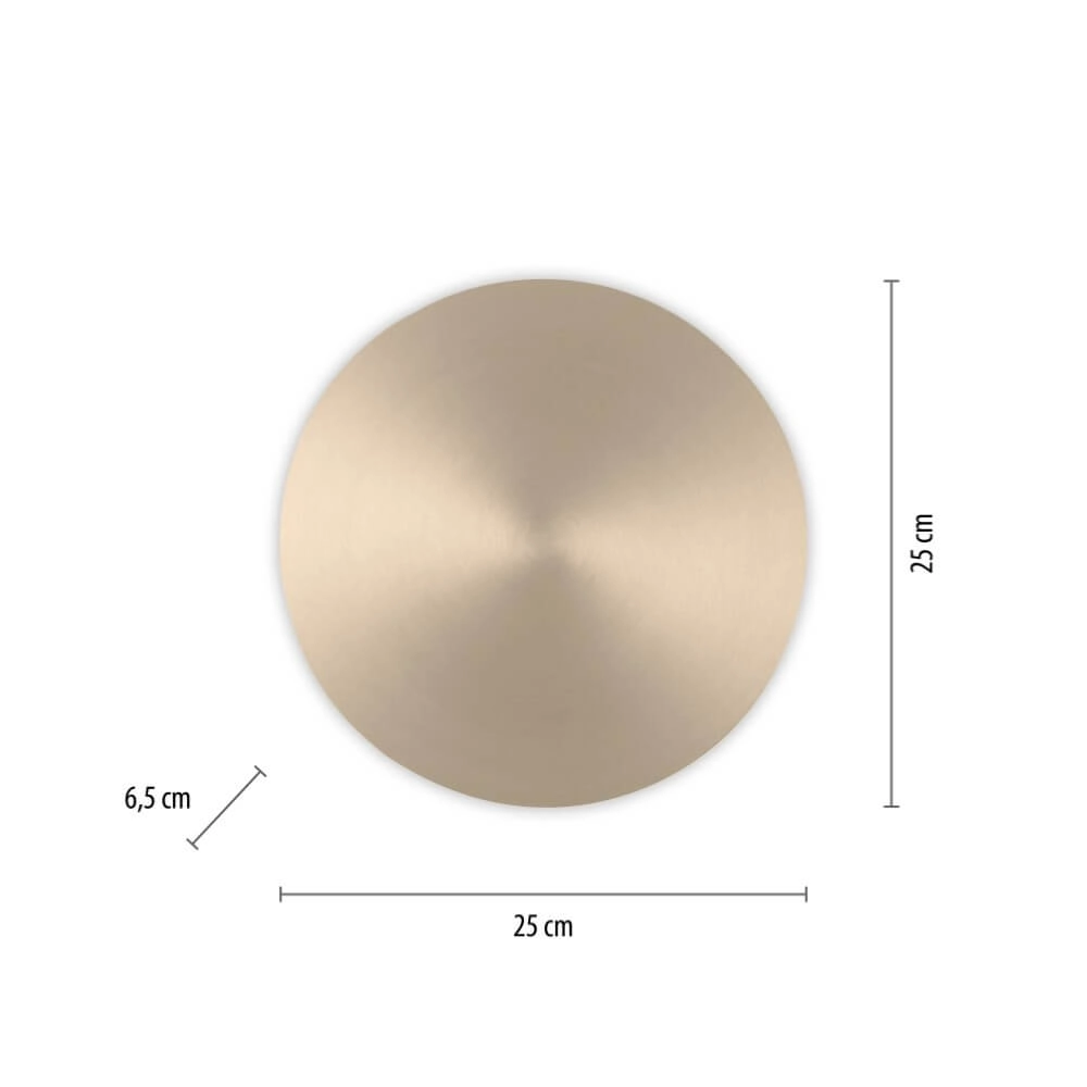 Design-Wandleuchte Akku Puntua Ø 25cm Messing Paul Neuhaus 4012248372524