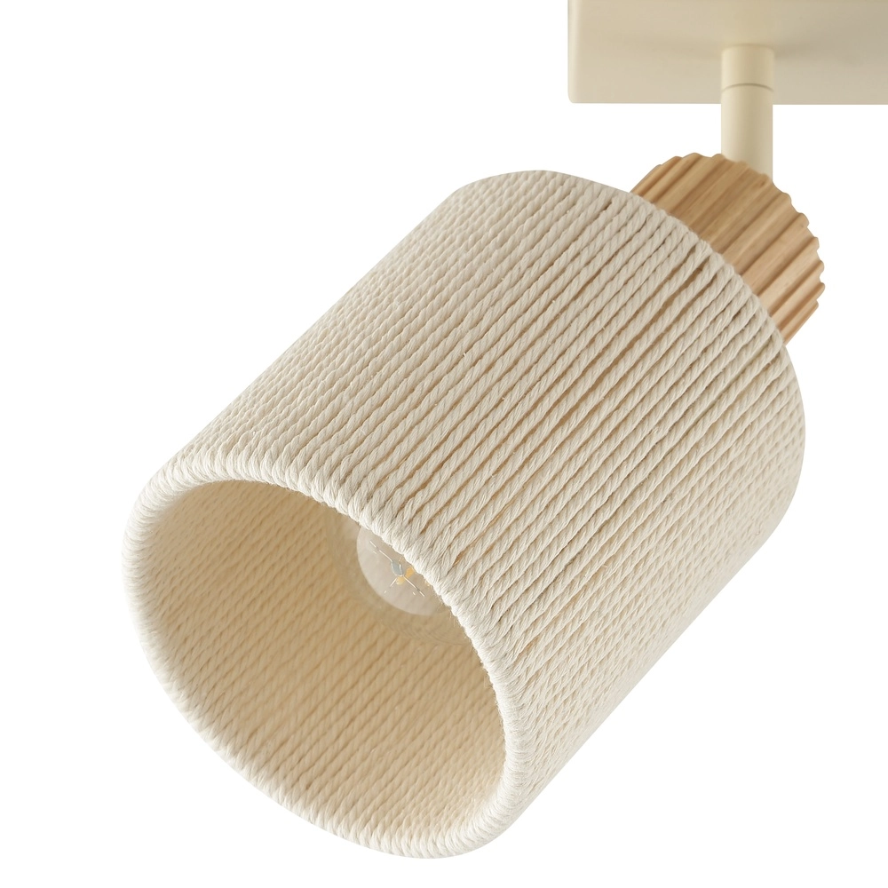 Deckenlampe Arlo Sandbraun mit Holz-3-Lampen Brilliant 4004353477058