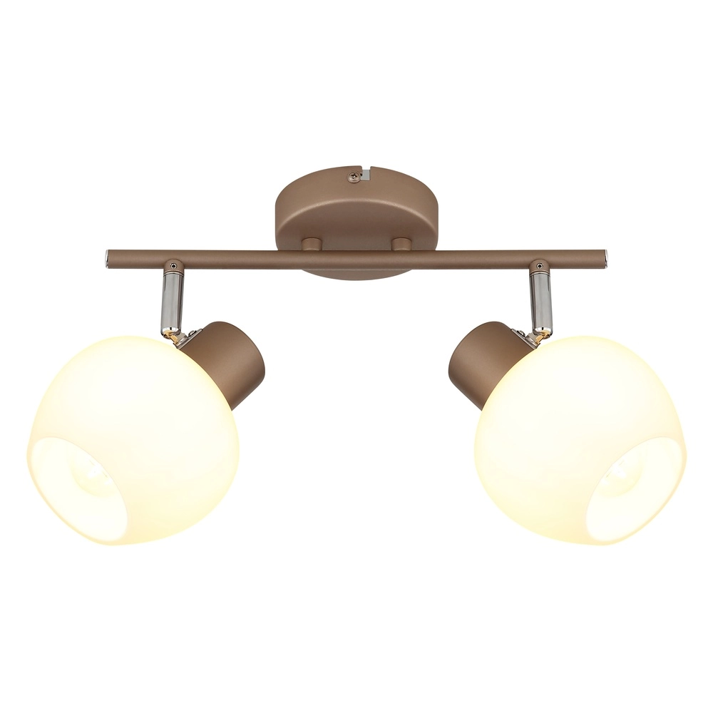 Deckenlampe Eileen 2-helles Kaffeebraun Globo 9007371589562