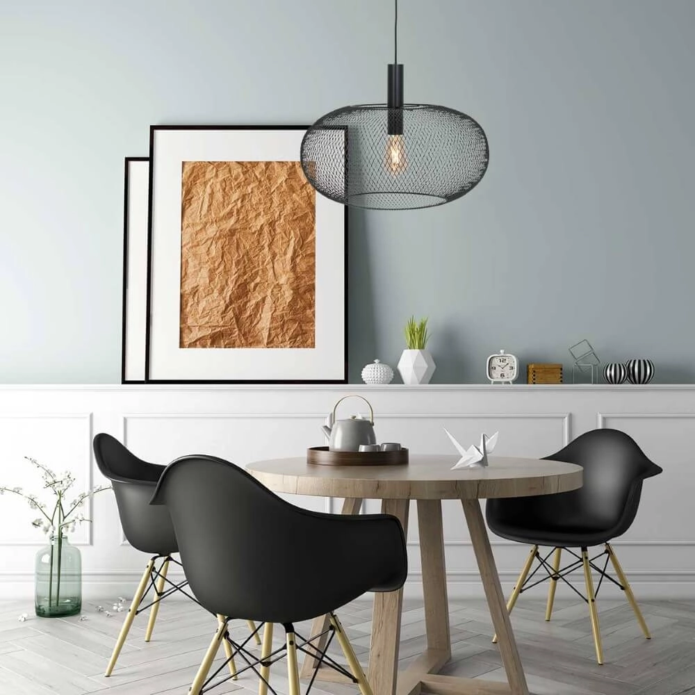 Schwarze Hängelampe Cloud Ø 50cm Steinhauer 8712746148664