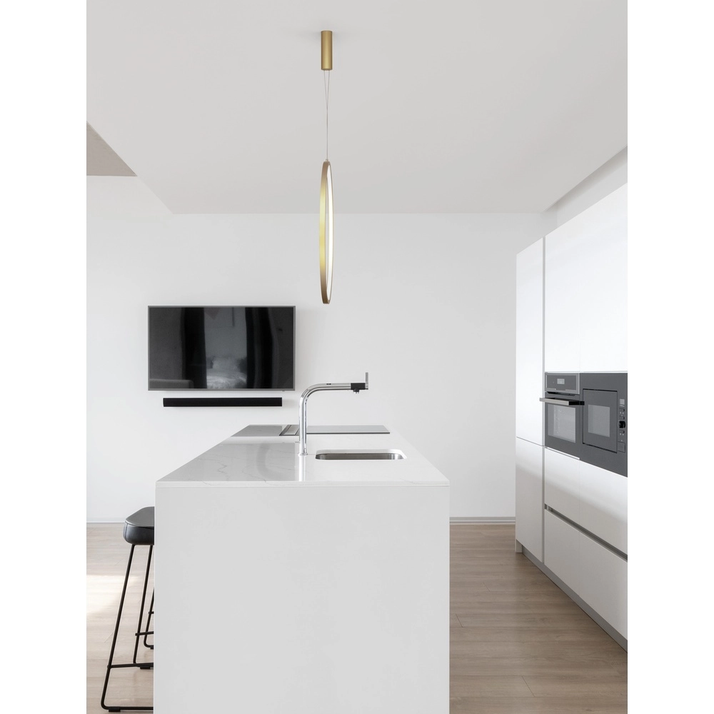 Runde Pendelleuchte Change Ø 80,7cm gold Lyora 5212017437327