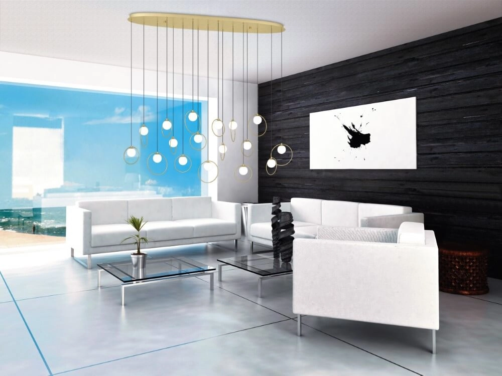 Ovale Hängelampe Portocolom 148cm Stars of Light 9008606270613