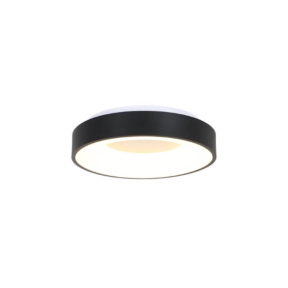 Schwarze Deckenlampe Ringlede Ø 30cm Steinhauer 8712746135770