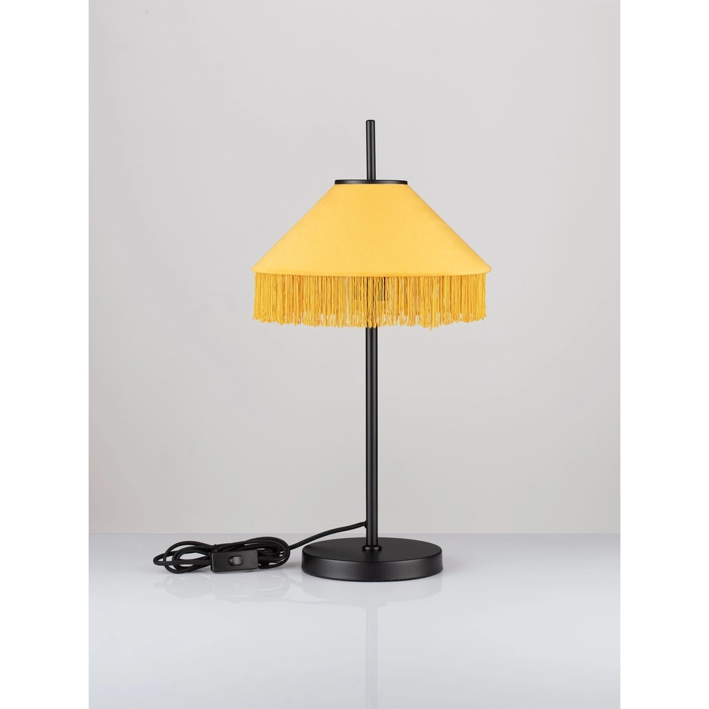 Tiffany-Tischlampe Velvy Gelb Lyora 5212017493798