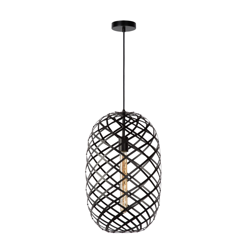 Pendellampe Wolfram Ø 32 cm schwarz