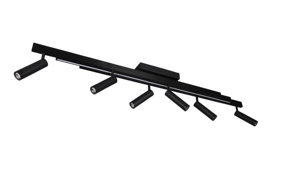 6-flammiger LED-Spot Zeno Schwarz Trio 4017807627312