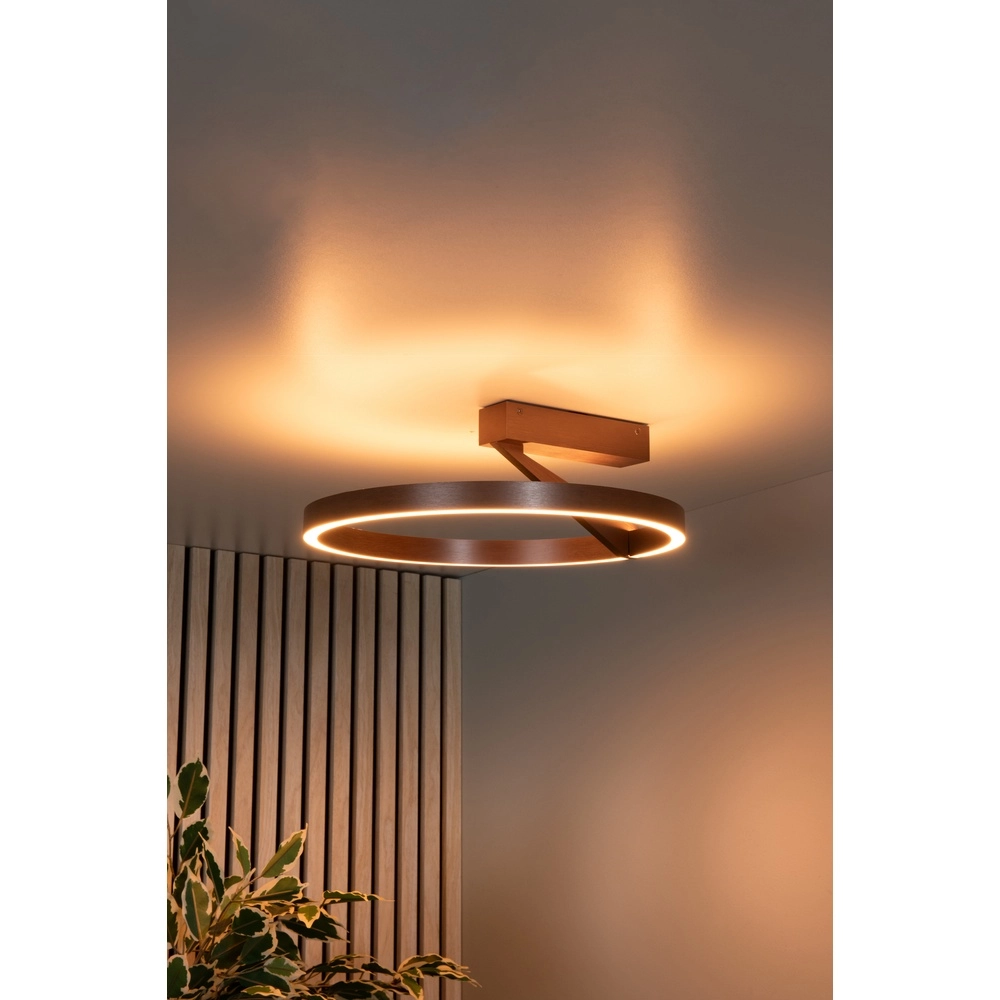 Design-Deckenlampe Applause Ø 40cm – Kaffeebraun – mit Fernbedienung Premium by Lucide 5411212221797