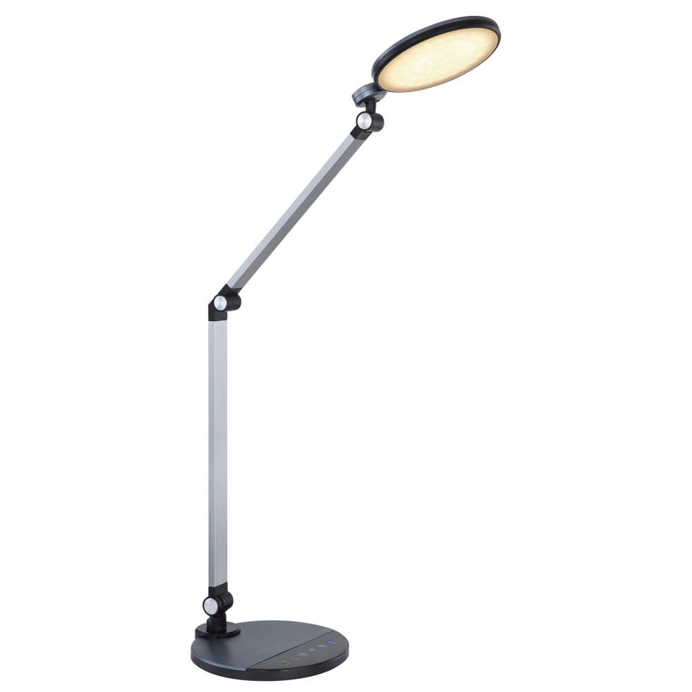 Schreibtischlampe Konsti Silber Globo 9007371425136