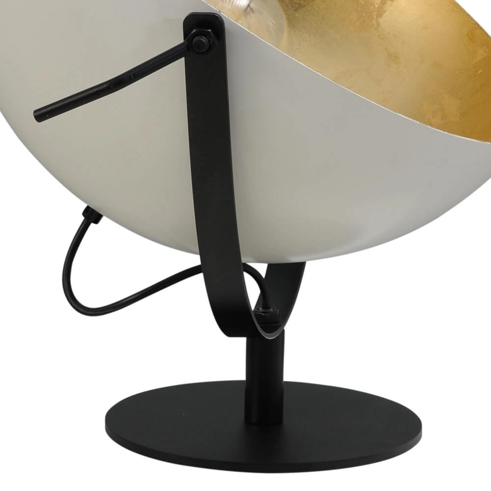 Tischlampe Industria Uplight 60 cm weiß mit altem silber Masterlight 8718121236742