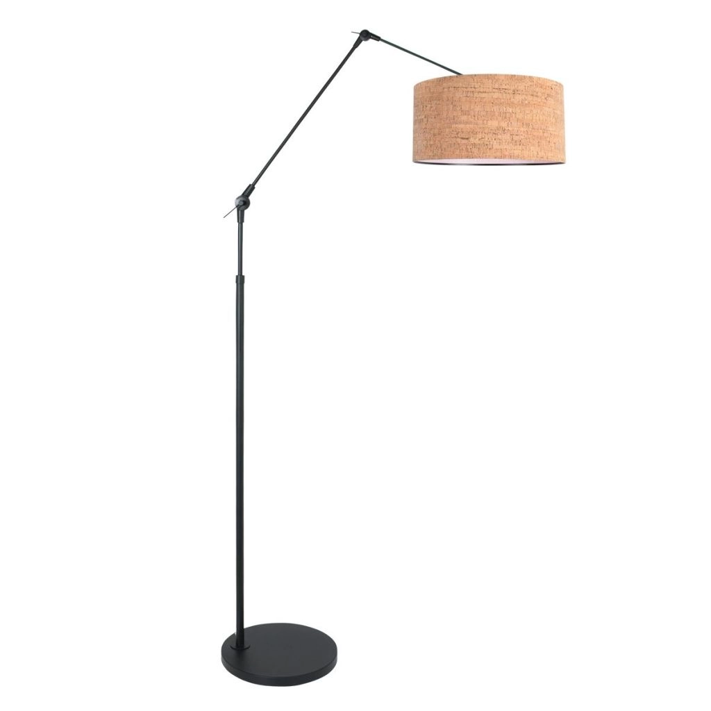 Schwarze Stehlampe Prestige Chic mit Korkkappe Ø40 cm Steinhauer 8712746180527
