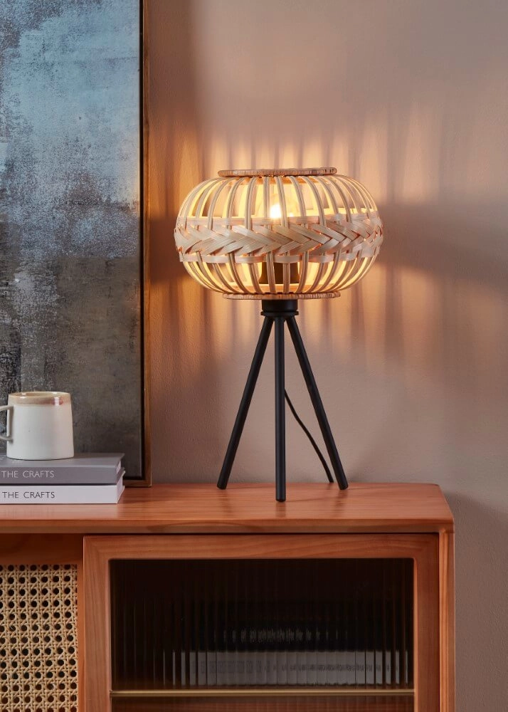 Rattan-Tischlampe Amsfield 1 Eglo 9002759438654