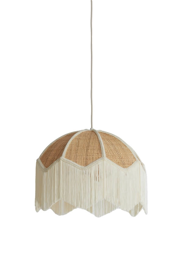 Cremefarbene Pendelleuchte Malacia Ø 40cm Light & Living 8717807761257