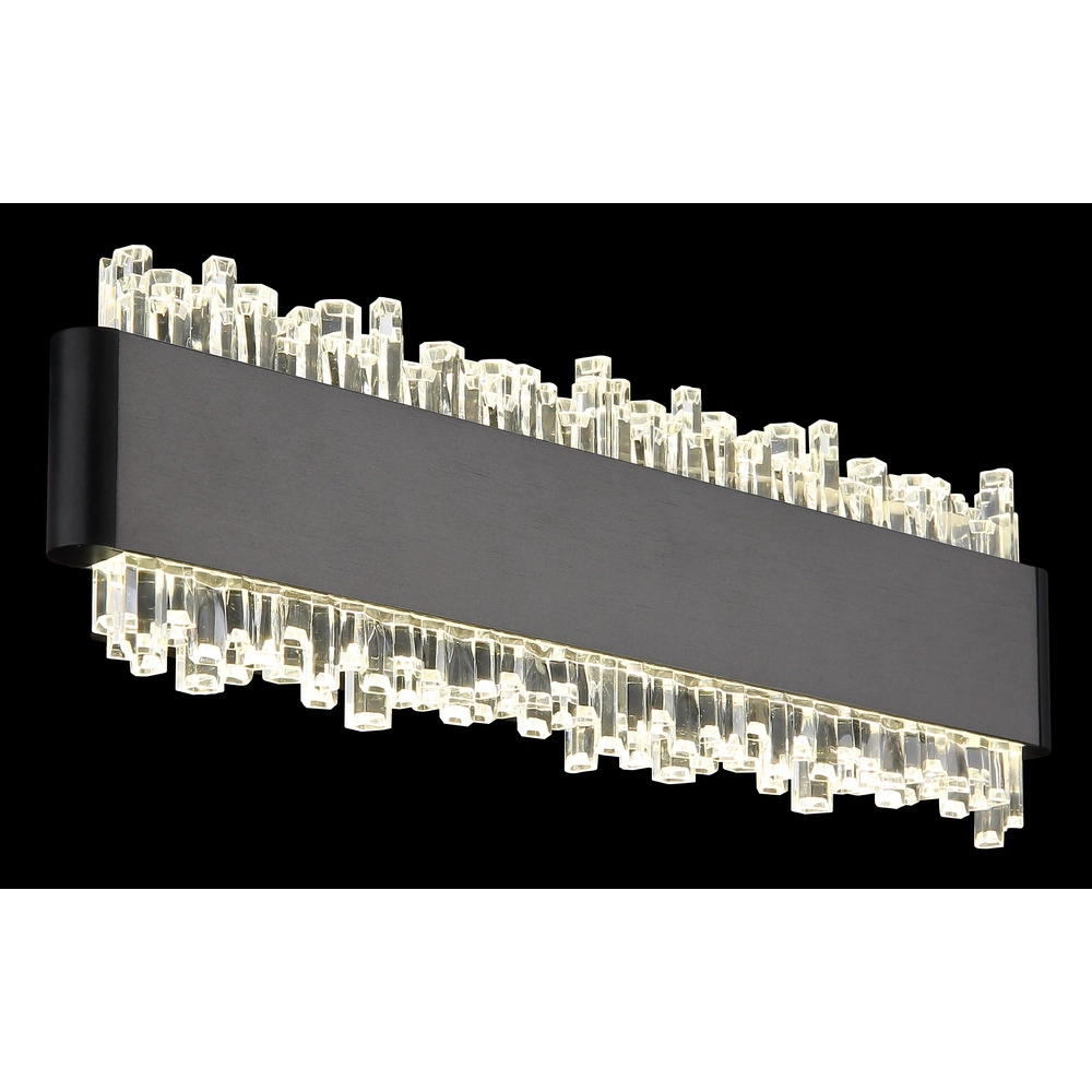 Schwarze Wandlampe Stalagmita 25 cm Globo 9007371578740