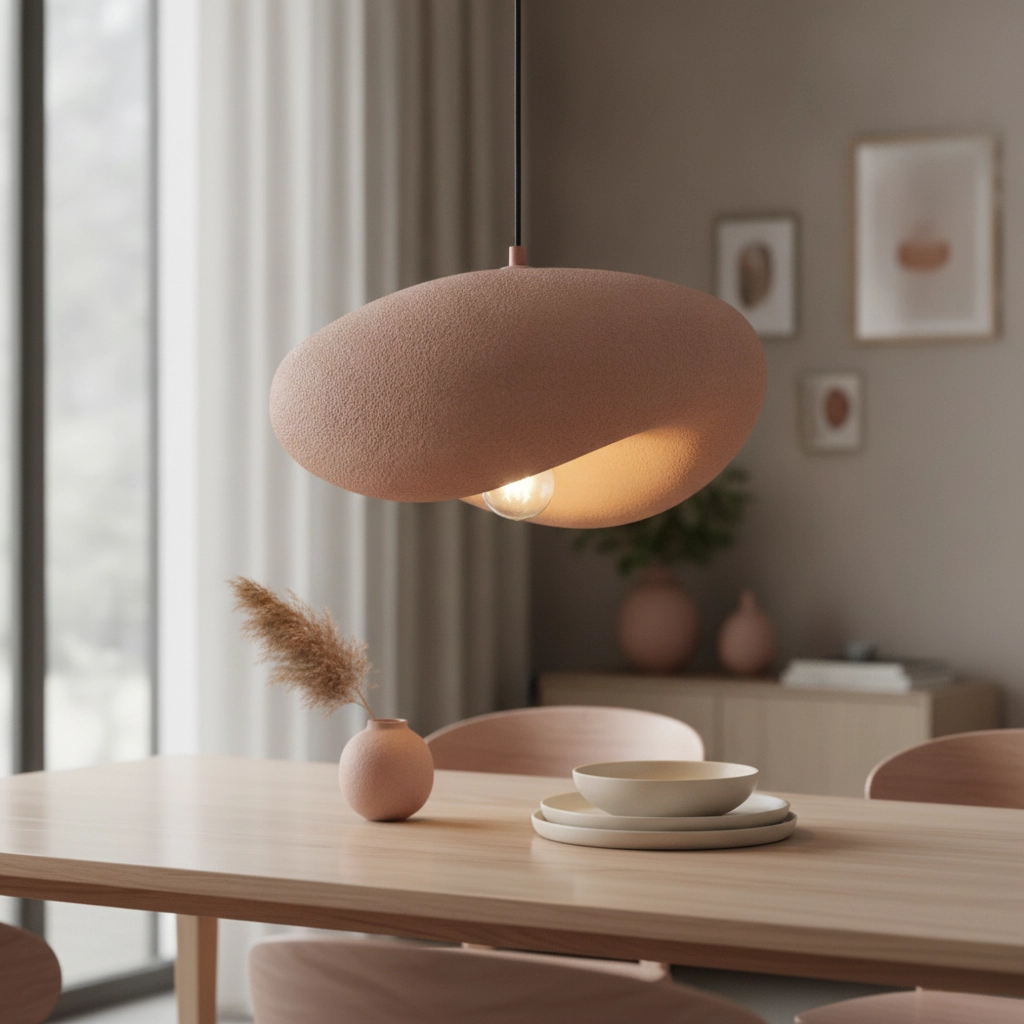 Moderne Pendellampe Bambel Braun