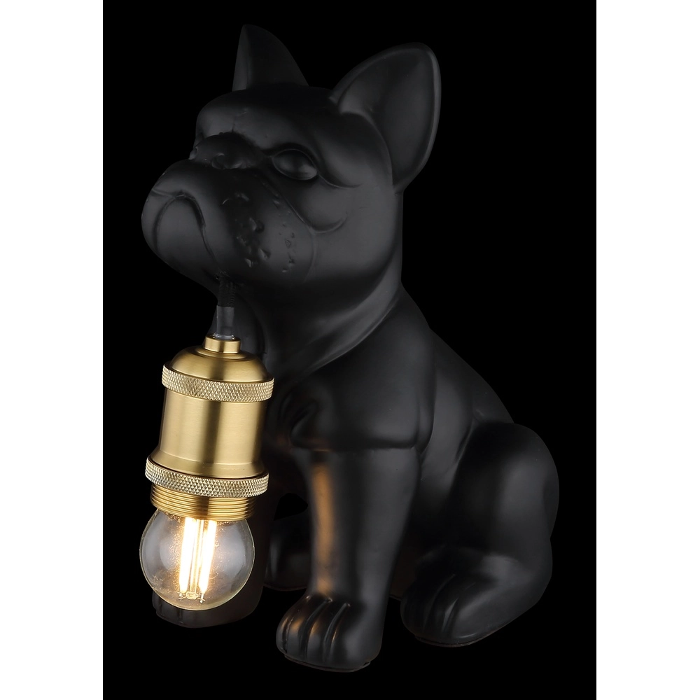 Tischlampe Dogo Hund Schwarz Globo 9007371569328