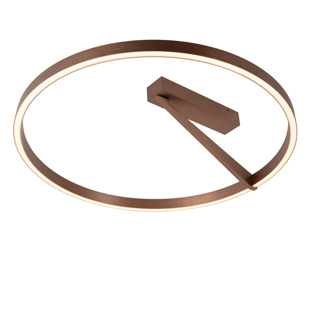 Design-Deckenlampe Applause Ø 60cm – Kaffeebraun – mit Fernbedienung