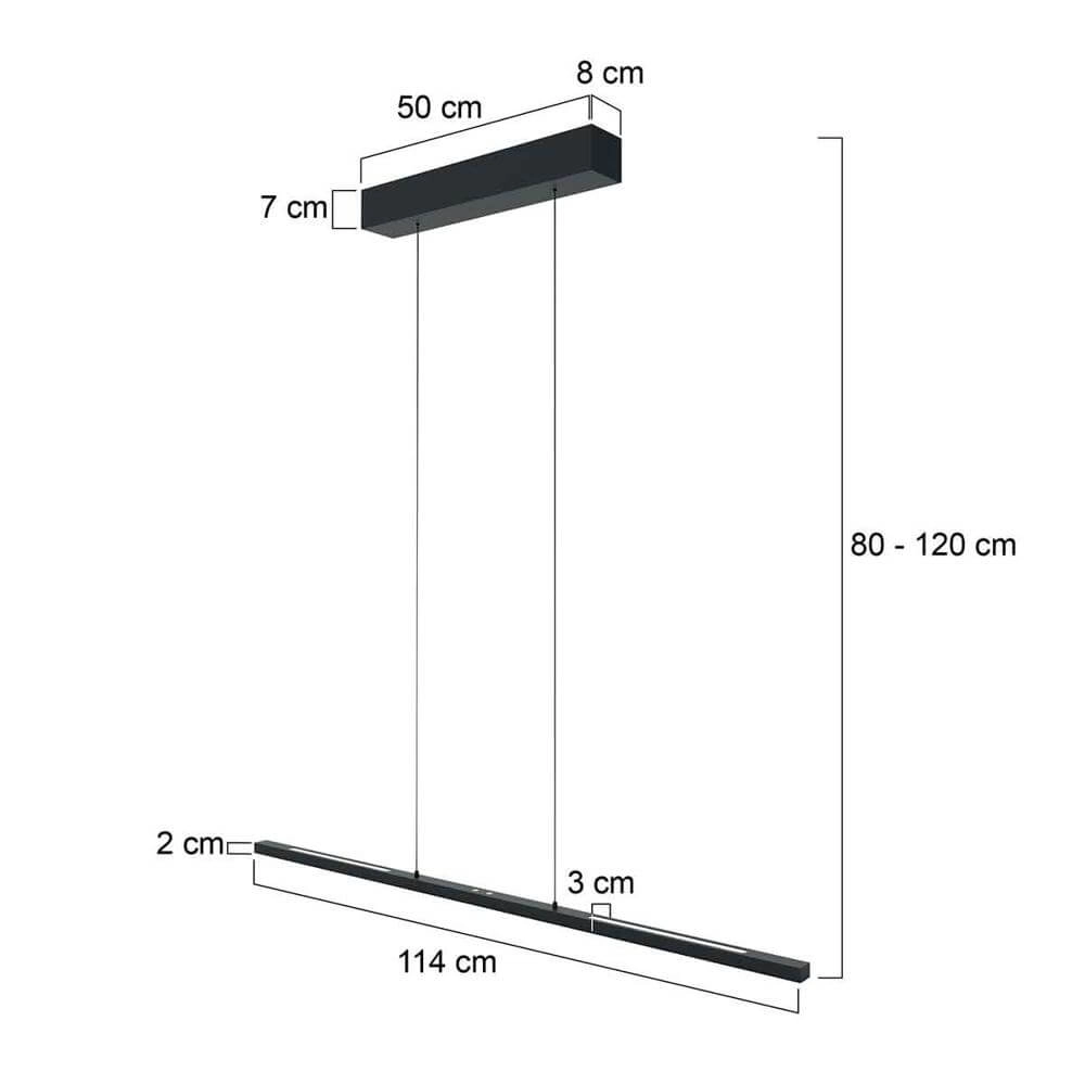 Schwarze Pendelleuchte Bande Entwurf Steinhauer 8712746175813