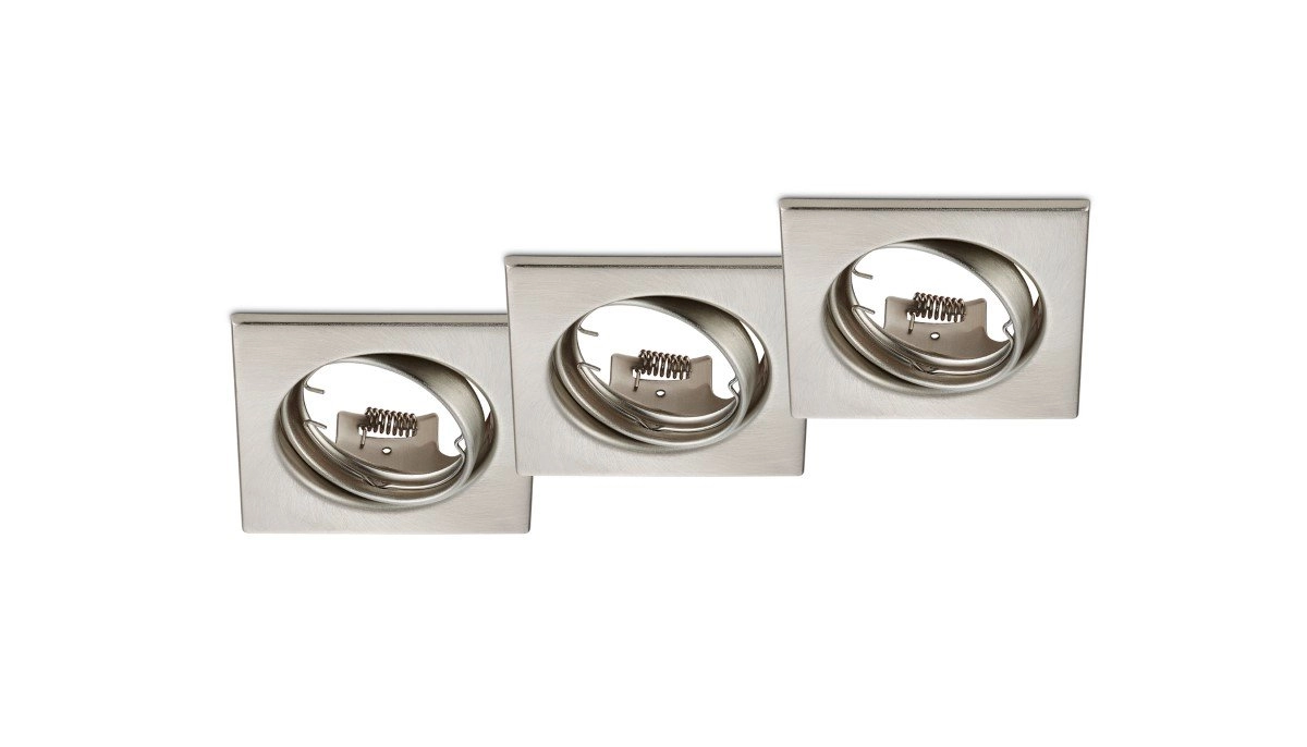Einbaustrahler Jura (3x) Metallgrau