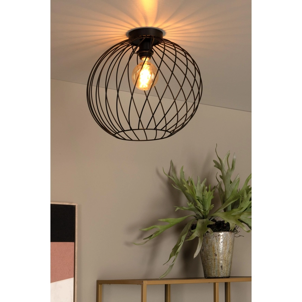 Deckenlampe Danza schwarz Ø 40 cm Lucide 5411212211491
