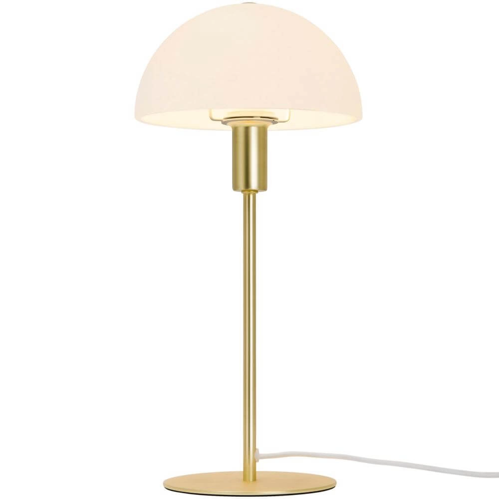 Tischlampe Ellen Messing mit Weiß Nordlux 5704924005503