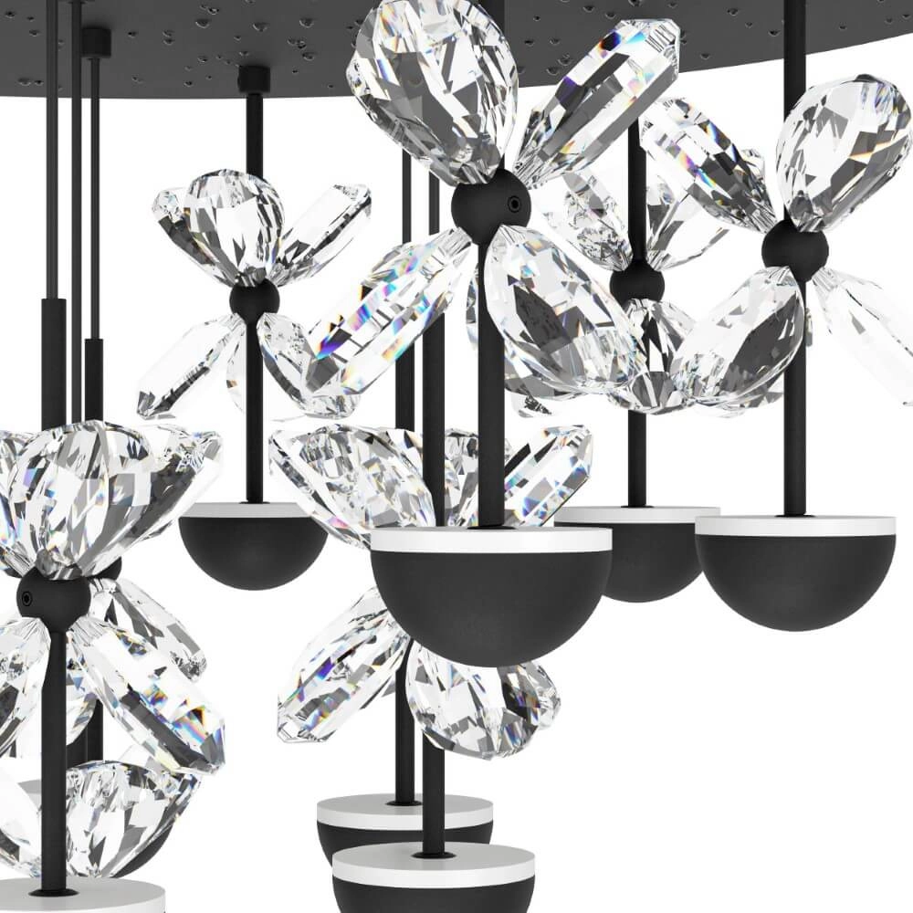 Schwarze Deckenlampe Pianopoli 2 Ø 50cm Stars of Light 9008606270194