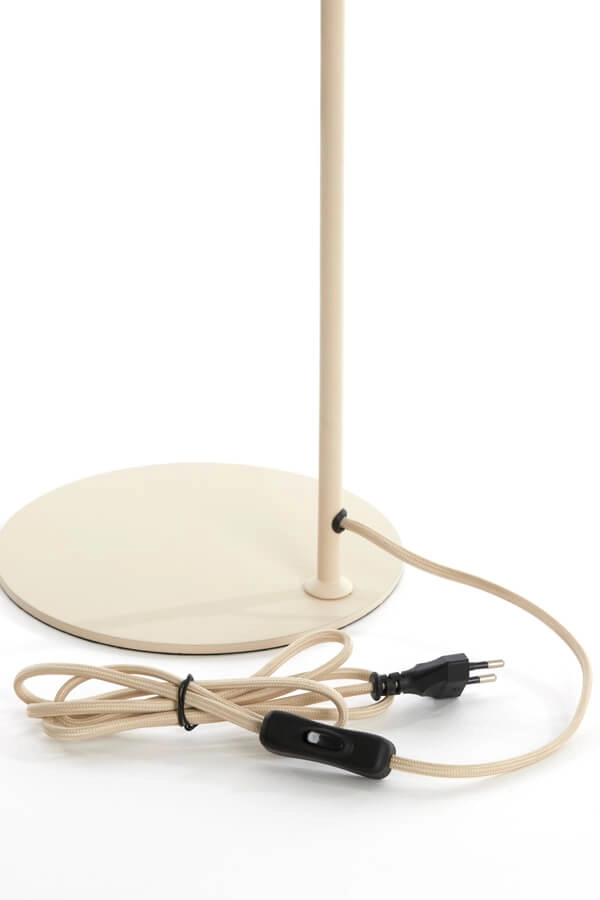 Cremefarbene Tischleuchte Elati Ø 20cm japandi Light & Living 8717807702694