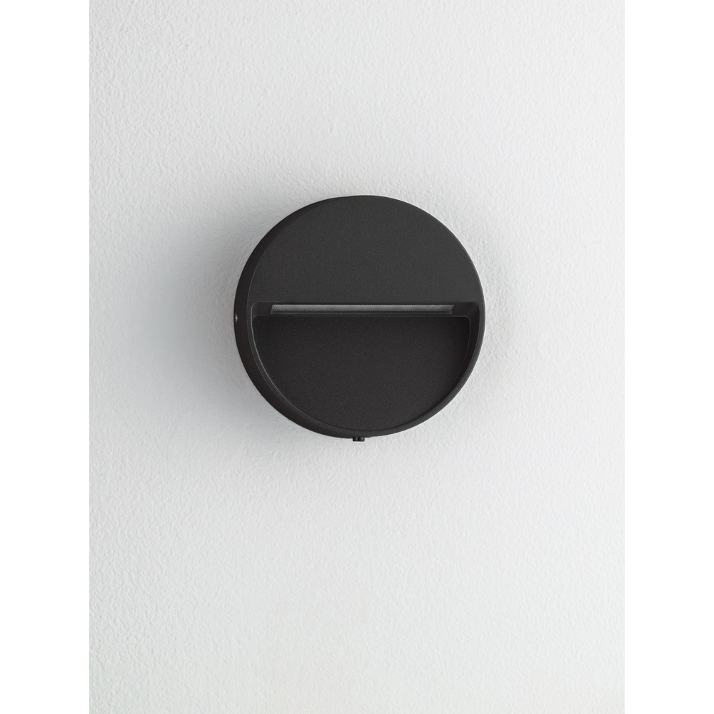 Runde Wandlampe Sete Schwarz Lyora 5212017497925
