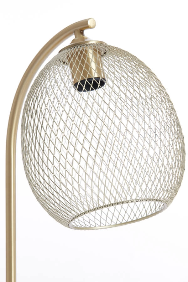 Goldene Tischleuchte Moroc Ø 20cm Light & Living 8717807686420