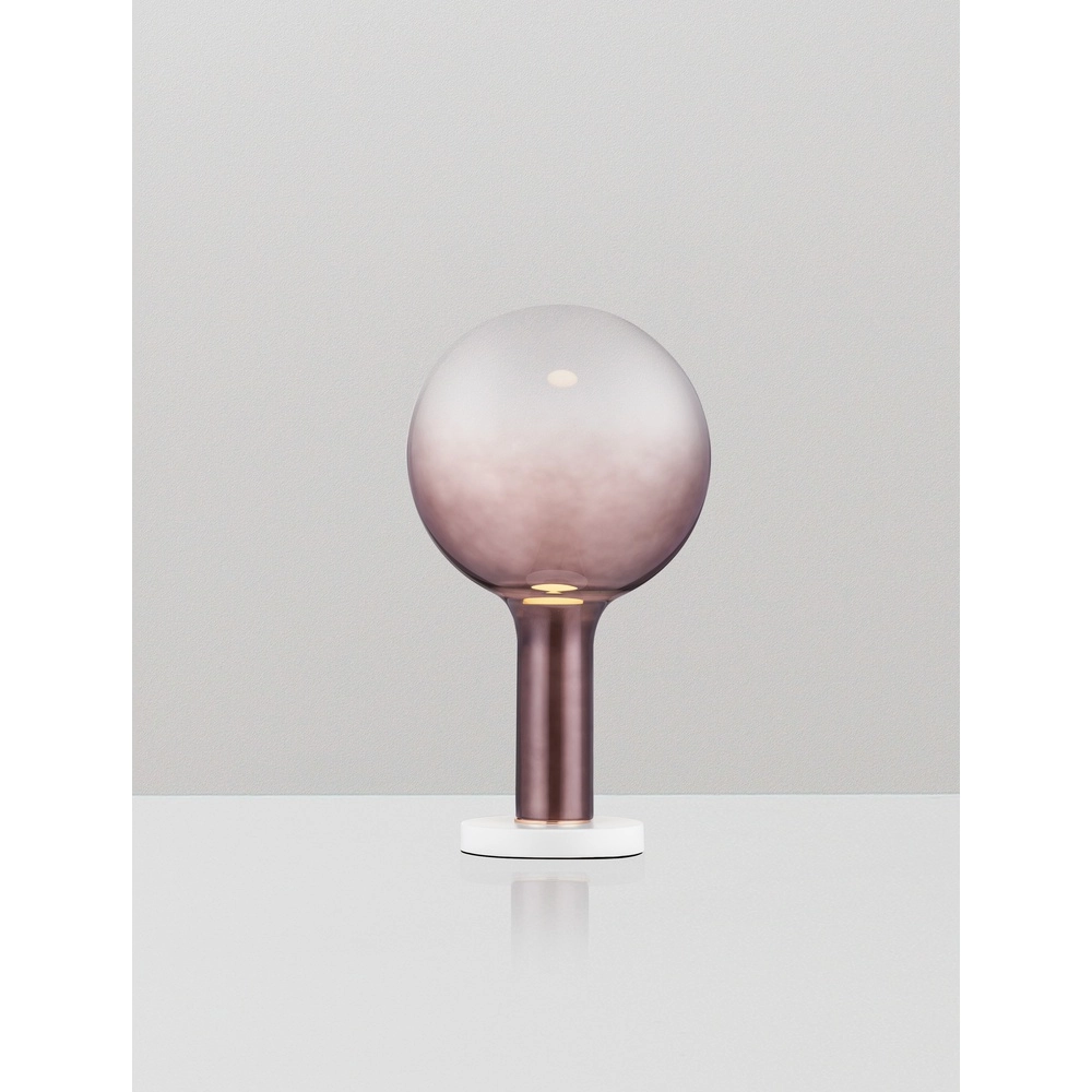 Tischlampe Nostos Braunes Glas