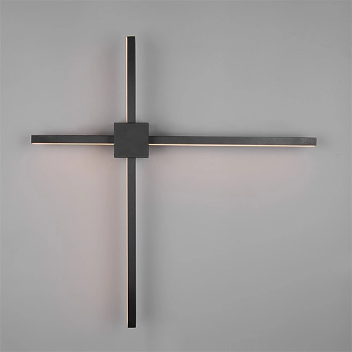 Moderne Wandlampe Cassino Schwarz 67,5 cm Trio 4017807683202