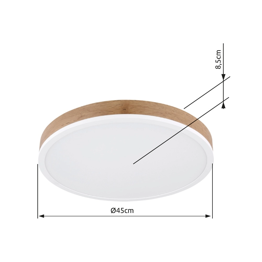 Design-Deckenlampe Doro Ø 45 cm Holz Globo 9007371451166