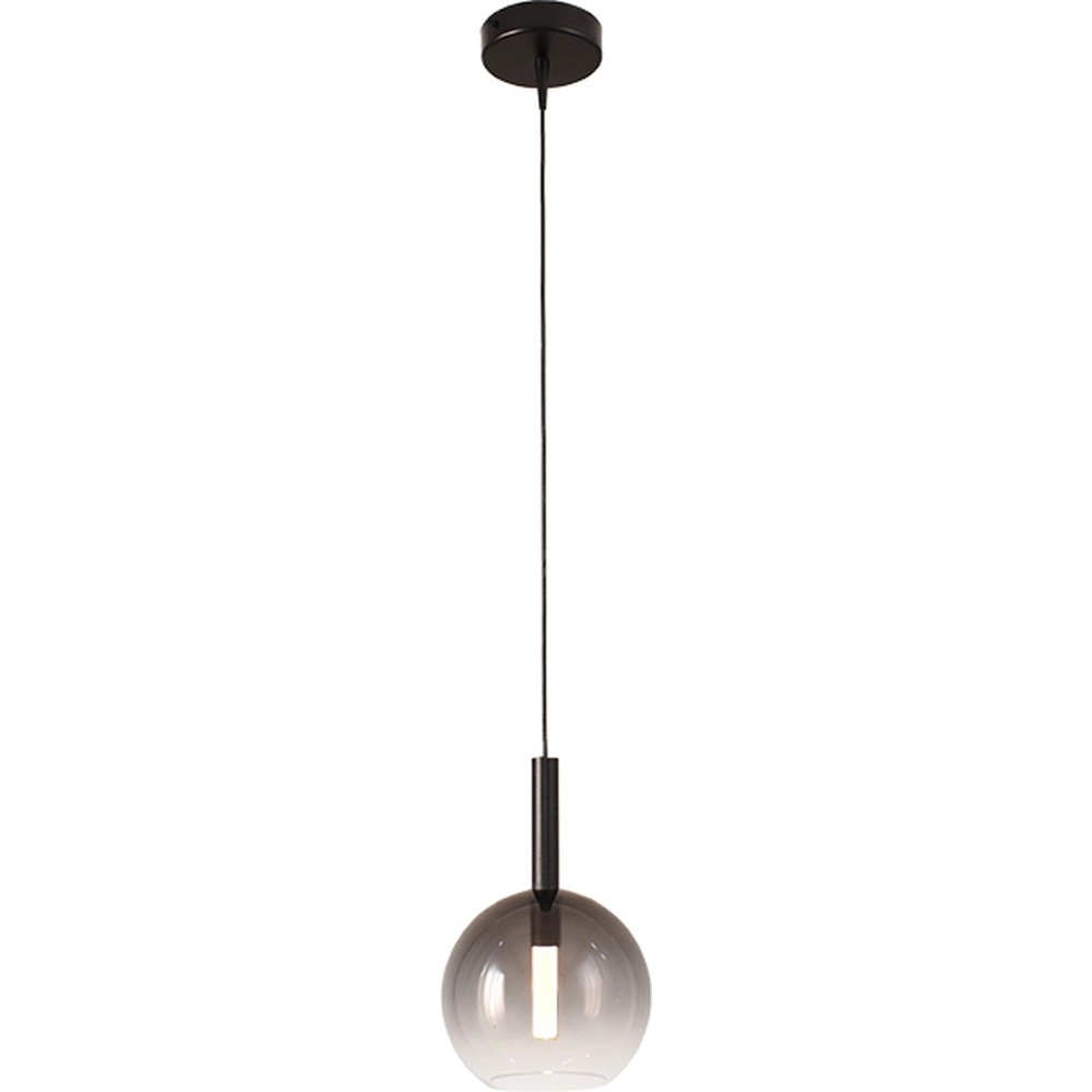 Pendellampe Ø 17 cm Lido Ball mit rauchverdünnendem Glas