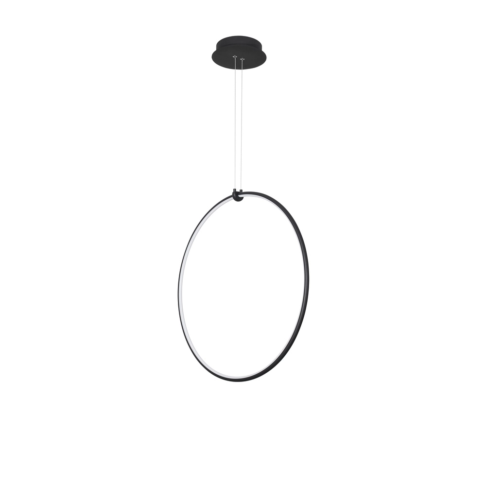 Pendelleuchte Ring schwarz Ø 68cm Lyora 5212017429315