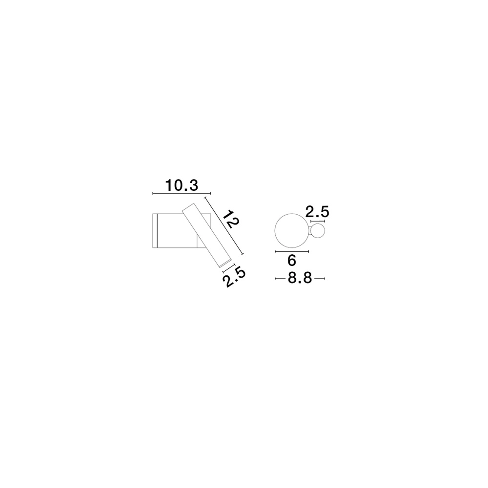 Wandleuchte Ciclo schwarz Lyora 5212017478177