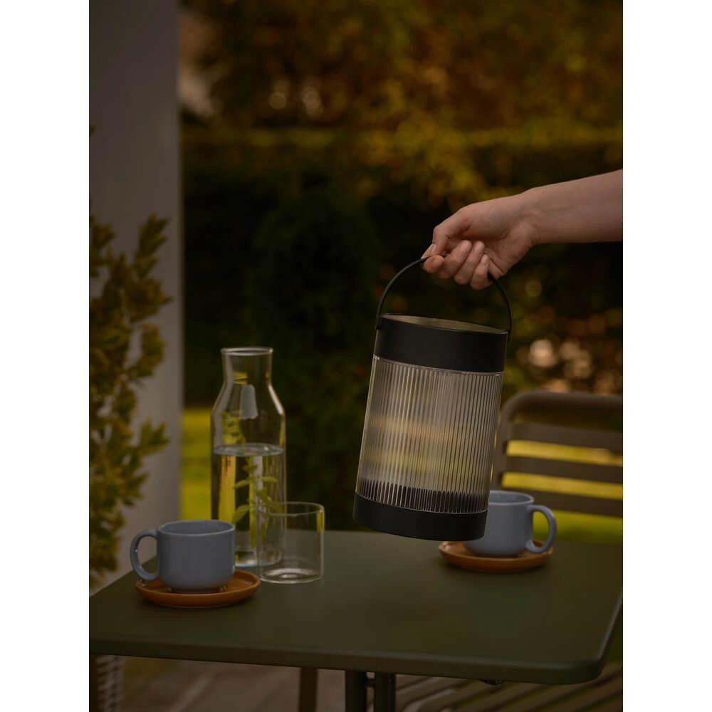 Tischlampe Coupar Schwarze Solarenergie Nordlux 5704924023446