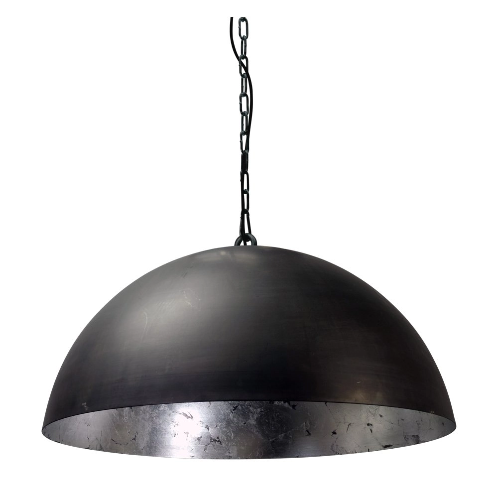 Große Pendelleuchte aus Rotguss Industria Silver 60