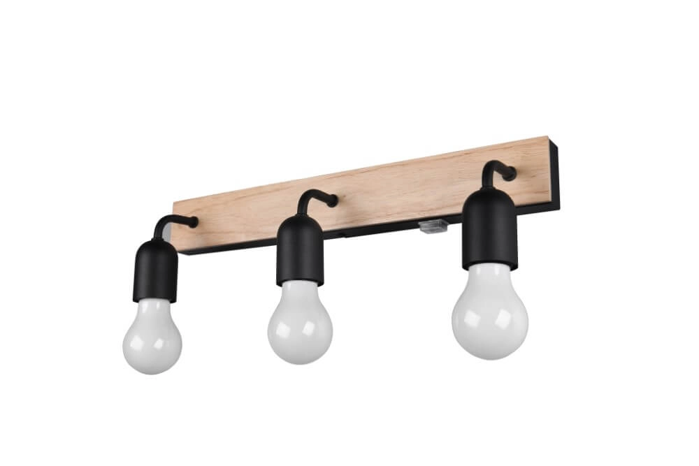 Ländliche Badezimmer-Wandleuchte Arturo 3x E27 Trio 4017807615685