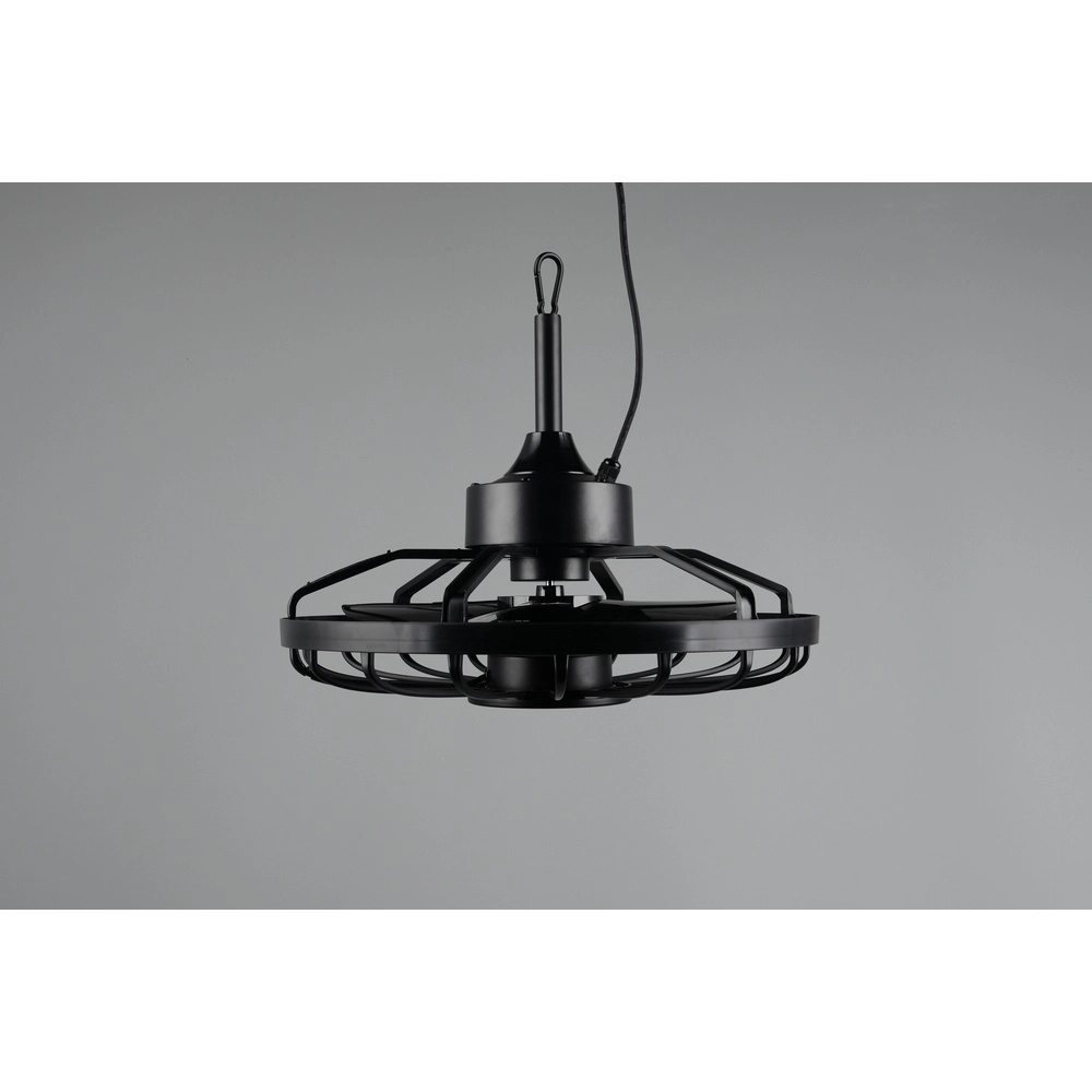 Schwarzer Fächer Oslo Ø 51cm Trio 4017807689136