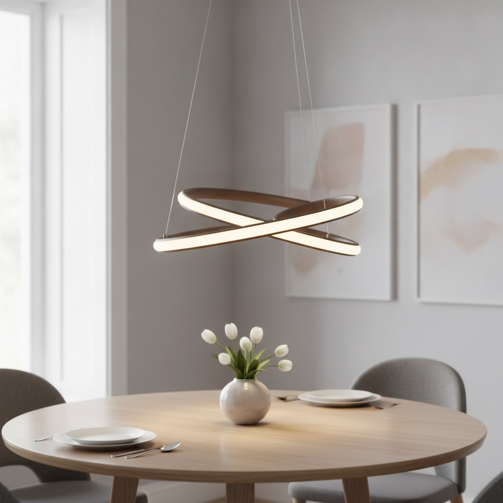 Design-Pendelleuchte Menton kaffeebraun