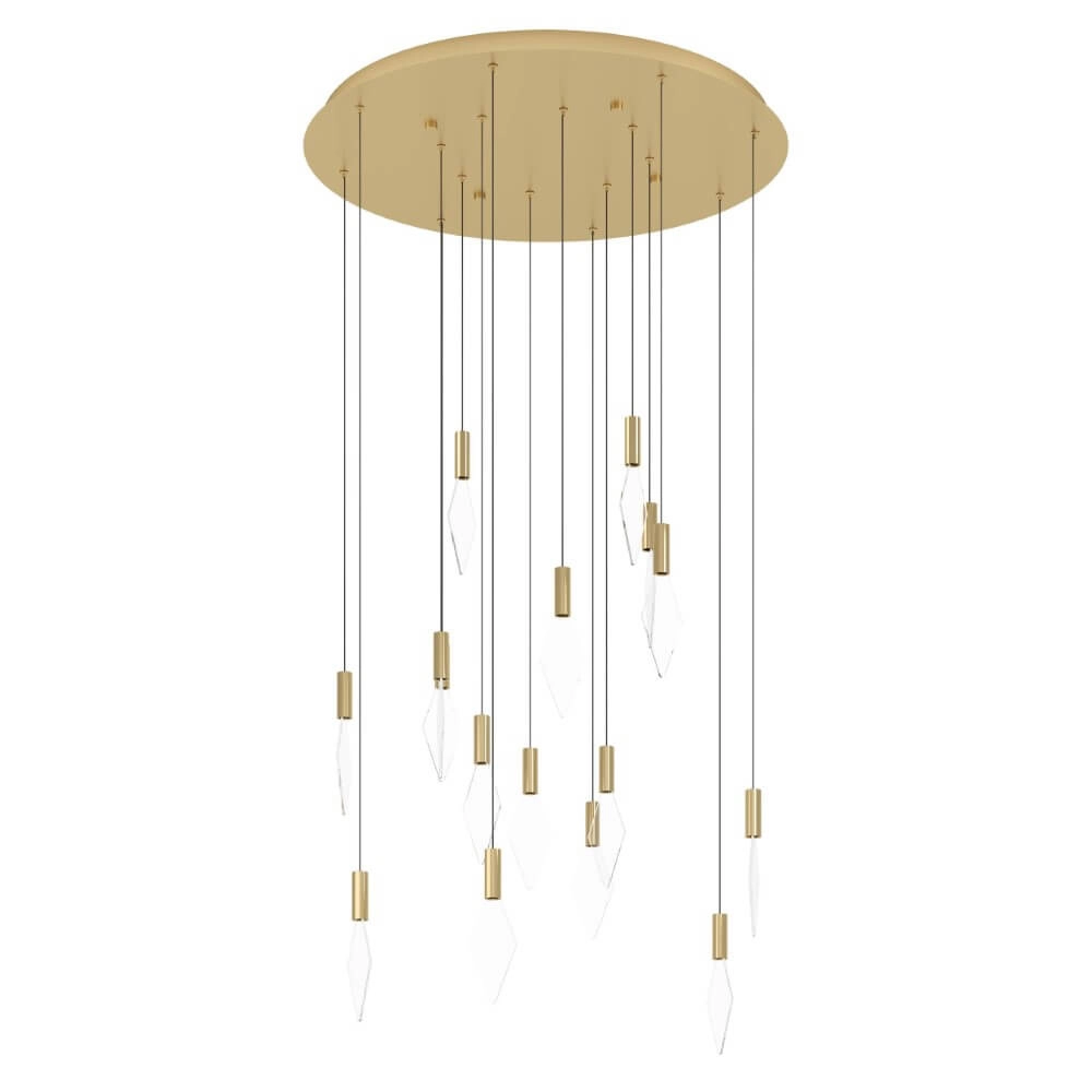 Runde Hängelampe Mirador Gold Ø 78cm