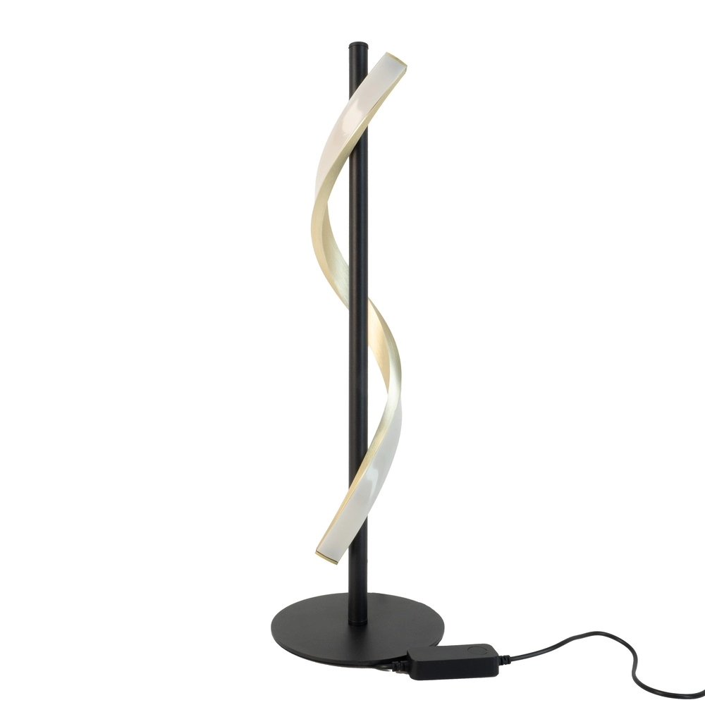 Tischlampe Conaprato schwarz mit gold Eglo 9008606357376