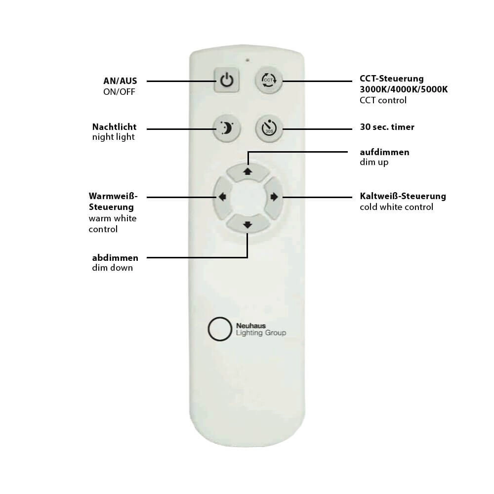 Deckenleuchte Jupiter 59 cm – Sterneffektweiß 3000–5000 K Just Light 4043689933203